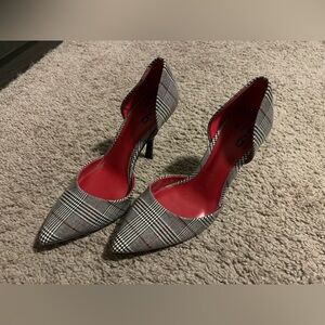 Black with Red Detail Heels